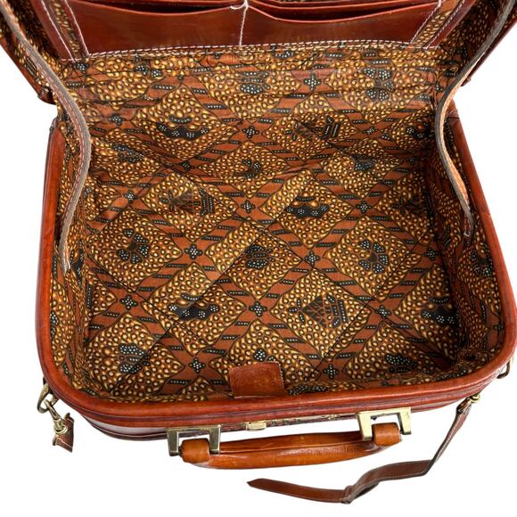 Bosboom Orient Express Vintage Wicker Leather Hard Case Travel Bag Crossbody - Picture 6 of 16